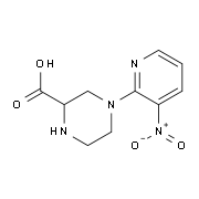 4-(3-Nitro-pyridin-2-yl)-piperazine-2-carboxylic acid
