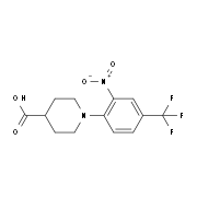 1-[2-Nitro-4-(trifluoromethyl)phenyl]piperidine-4-carboxylic acid