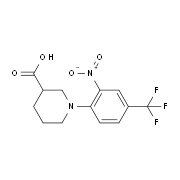 1-[2-Nitro-4-(trifluoromethyl)phenyl]piperidine-3-carboxylic acid