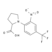 1-[2-Nitro-4-(trifluoromethyl)phenyl]pyrrolidine-2-carboxylic acid