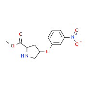 Methyl (2S,4S)-4-(3-nitrophenoxy)-2-pyrrolidinecarboxylate