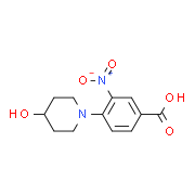 3-Nitro-4-(piperidin-4-ol-1-yl)benzoic acid