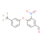 3-Nitro-4-[3-(trifluoromethyl)phenoxy]benzenecarbaldehyde