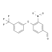 3-Nitro-4-{[3-(trifluoromethyl)phenyl]sulfanyl}benzenecarbaldehyde