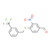 3-Nitro-4-{[3-(trifluoromethyl)benzyl]sulfanyl}benzenecarbaldehyde