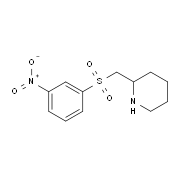 2-((3-nitrophenylsulfonyl)methyl)piperidine