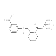 tert-butyl 2-((3-nitrophenylsulfonyl)methyl)piperidine-1-carboxylate
