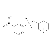 3-((3-nitrophenylsulfonyl)methyl)piperidine