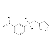 3-((3-nitrophenylsulfonyl)methyl)pyrrolidine