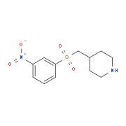 4-((3-nitrophenylsulfonyl)methyl)piperidine