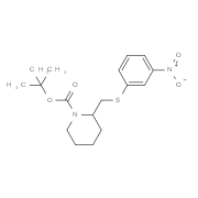 tert-butyl 2-((3-nitrophenylthio)methyl)piperidine-1-carboxylate