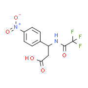 3-(4-Nitrophenyl)-3-[(2,2,2-trifluoroacetyl)amino]propanoic acid