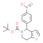 tert-Butyl 4-(4-nitrophenyl)-6,7-dihydrothieno[3,2-c]pyridine-5(4H)-carboxylate
