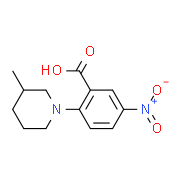 5-Nitro-2-(3-methylpiperidin-1-yl)benzoic acid