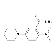 2-Nitro-5-piperidinobenzenecarboxamide