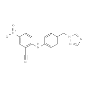 5-Nitro-2-{[4-(1H-1,2,4-triazol-1-ylmethyl)phenyl]amino}benzonitrile