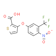 3-[4-Nitro-3-(trifluoromethyl)phenoxy]-2-thiophenecarboxylic acid