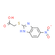 [(5-Nitro-1H-benzimidazol-2-yl)thio]acetic acid