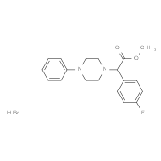Methyl (4-fluorophenyl)(4-phenylpiperazin-1-yl)-acetate hydrobromide