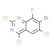 7-溴-2,4,6-三氯-8-氟喹唑啉