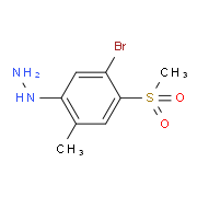 5-Bromo-2-methyl-4-methylsulfonylphenylhydrazine