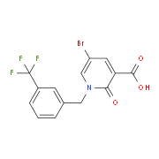 5-Bromo-2-oxo-1-[3-(trifluoromethyl)benzyl]-1,2-dihydro-3-pyridinecarboxylic acid