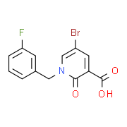 5-Bromo-1-(3-fluorobenzyl)-2-oxo-1,2-dihydro-3-pyridinecarboxylic acid