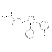 2-{[5-(3-Bromophenyl)-4-phenyl-4H-1,2,4-triazol-3-yl]thio}acetohydrazide