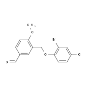 3-[(2-Bromo-4-chlorophenoxy)methyl]-4-methoxybenzaldehyde