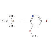 5-Bromo-3-methoxy-2-((trimethylsilyl)ethynyl)-pyridine