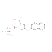 (2S,4S)-4-[(6-Bromo-2-naphthyl)oxy]-1-(tert-butoxycarbonyl)-2-pyrrolidinecarboxylic acid