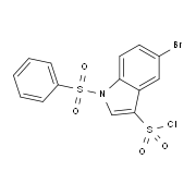5-Bromo-1-(phenylsulfonyl)indole-3-sulfonylchloride