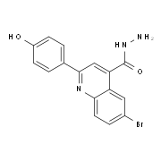 6-Bromo-2-(4-hydroxyphenyl)quinoline-4-carbohydrazide