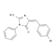 (5E)-5-(4-Bromobenzylidene)-2-mercapto-3-phenyl-3,5-dihydro-4H-imidazol-4-one