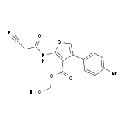 Ethyl 4-(4-bromophenyl)-2-[(cyanoacetyl)amino]-thiophene-3-carboxylate