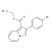 Ethyl 2-(4-bromophenyl)-1-indolizinecarboxylate