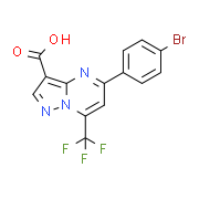 5-(4-Bromophenyl)-7-(trifluoromethyl)pyrazolo-[1,5-a]pyrimidine-3-carboxylic acid