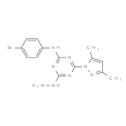 N-(4-Bromophenyl)-4-(3,5-dimethyl-1H-pyrazol-1-yl)-6-hydrazino-1,3,5-triazin-2-amine