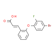 3-[2-(4-Bromo-2-fluorophenoxy)phenyl]acrylic acid