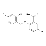 5-Bromo-2-[(2-chloro-4-fluorobenzyl)oxy]-benzoic acid