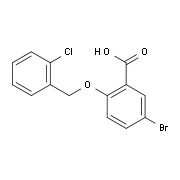 5-Bromo-2-[(2-chlorobenzyl)oxy]benzoic acid