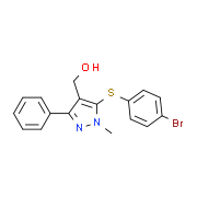 {5-[(4-Bromophenyl)sulfanyl]-1-methyl-3-phenyl-1H-pyrazol-4-yl}methanol