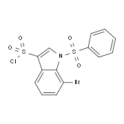 7-Bromo-1-phenylsulfonyl-3-chlorosulfonylindol