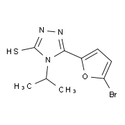 5-(5-Bromo-2-furyl)-4-isopropyl-4H-1,2,4-triazole-3-thiol