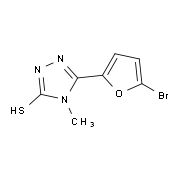 5-(5-Bromo-2-furyl)-4-methyl-4H-1,2,4-triazole-3-thiol