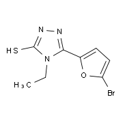 5-(5-Bromo-2-furyl)-4-ethyl-4H-1,2,4-triazole-3-thiol