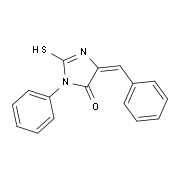 (5E)-5-Benzylidene-2-mercapto-3-phenyl-3,5-dihydro-4H-imidazol-4-one