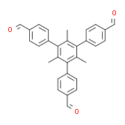 3,5-trimethyl-2,4,6-tris(4-formylphenyl)benzene