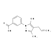 3-(4-Allyl-5-hydroxy-3-methyl-pyrazol-1-yl)-benzoic acid