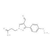 3-[4-Formyl-3-(4-methoxyphenyl)-1H-pyrazol-1-yl]-propanoic acid